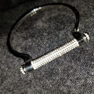 Swarovski "friend" pave cuff bracelet